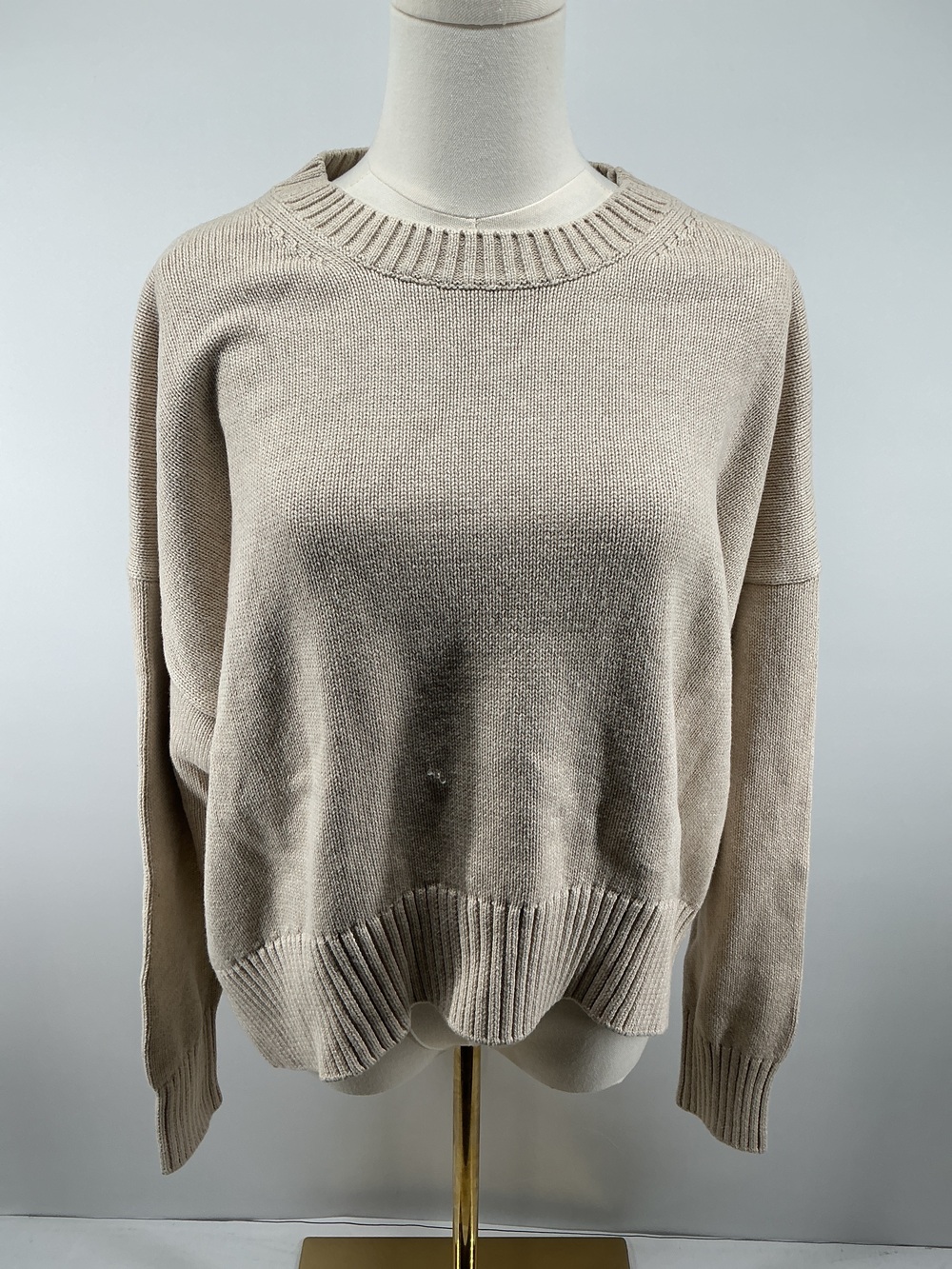 100% Organic Cotton Boyfriend Crew Sweater